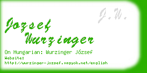 jozsef wurzinger business card